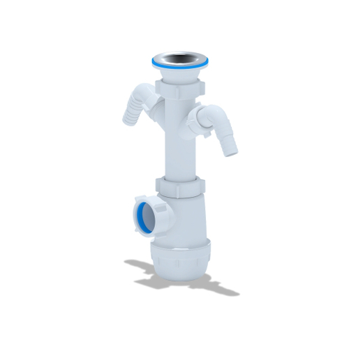 Сифон 1 1/2*40 Ani Грот с 2 носиками  А1100 АНИ пласт