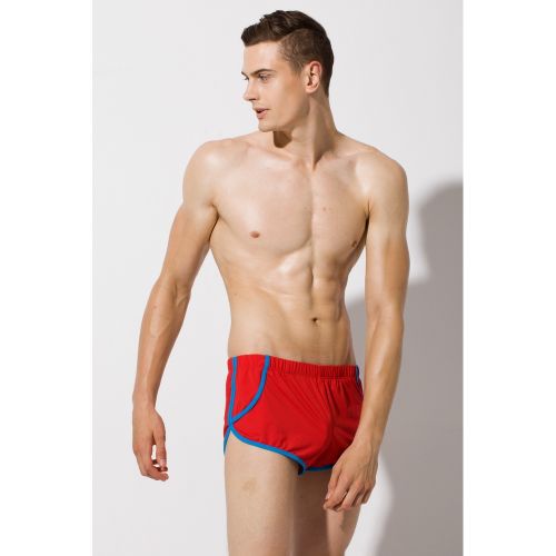 Мужские трусы шорты спортивные красные SuperBody Silky Red Shorts