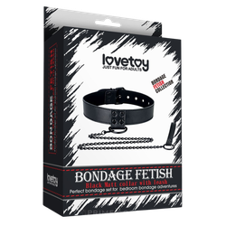 Ошейник для БДСМ игр с поводком Bondage Fetish