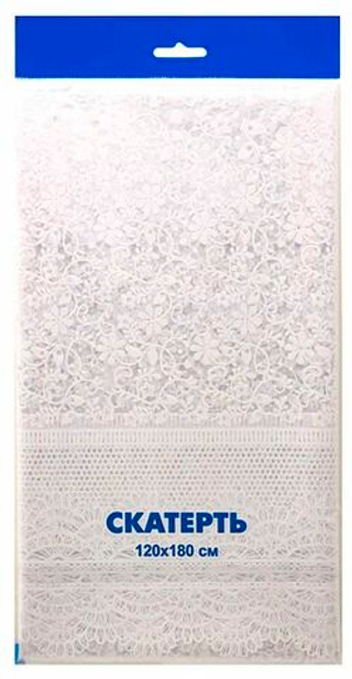 Скатерть п/эт 120*160см "Кружево" 5шт/рул