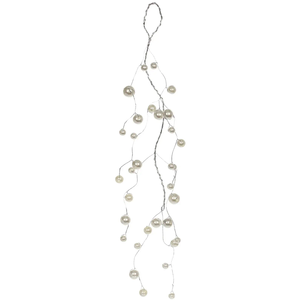 Подвеска «Изящный жемчуг» 22 см, Белый