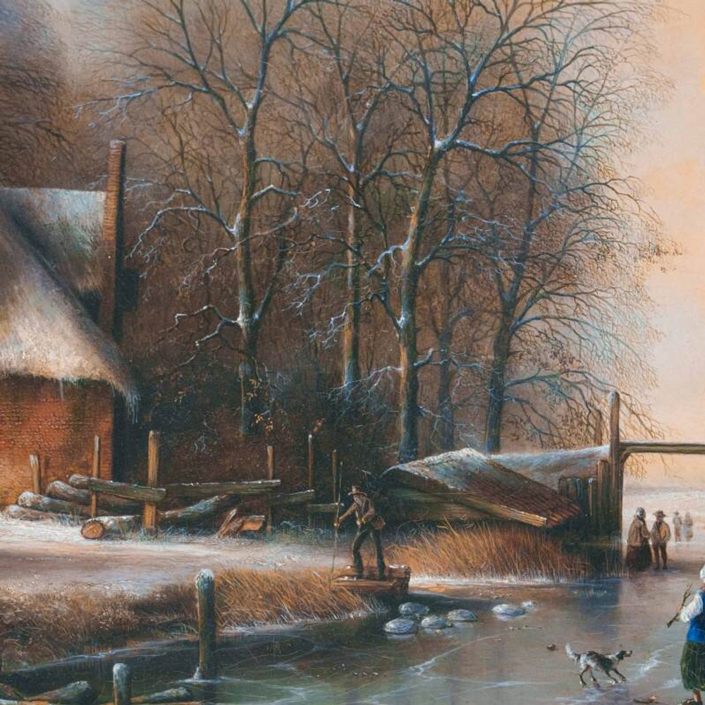 Картина «Winterliche Szene/Зимняя сцена»