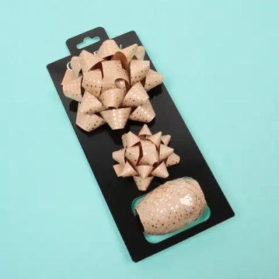 Набор для декорирования «Звездное небо» бант 1,7см, бант 1 см, лента 5мм (10м), Серебро