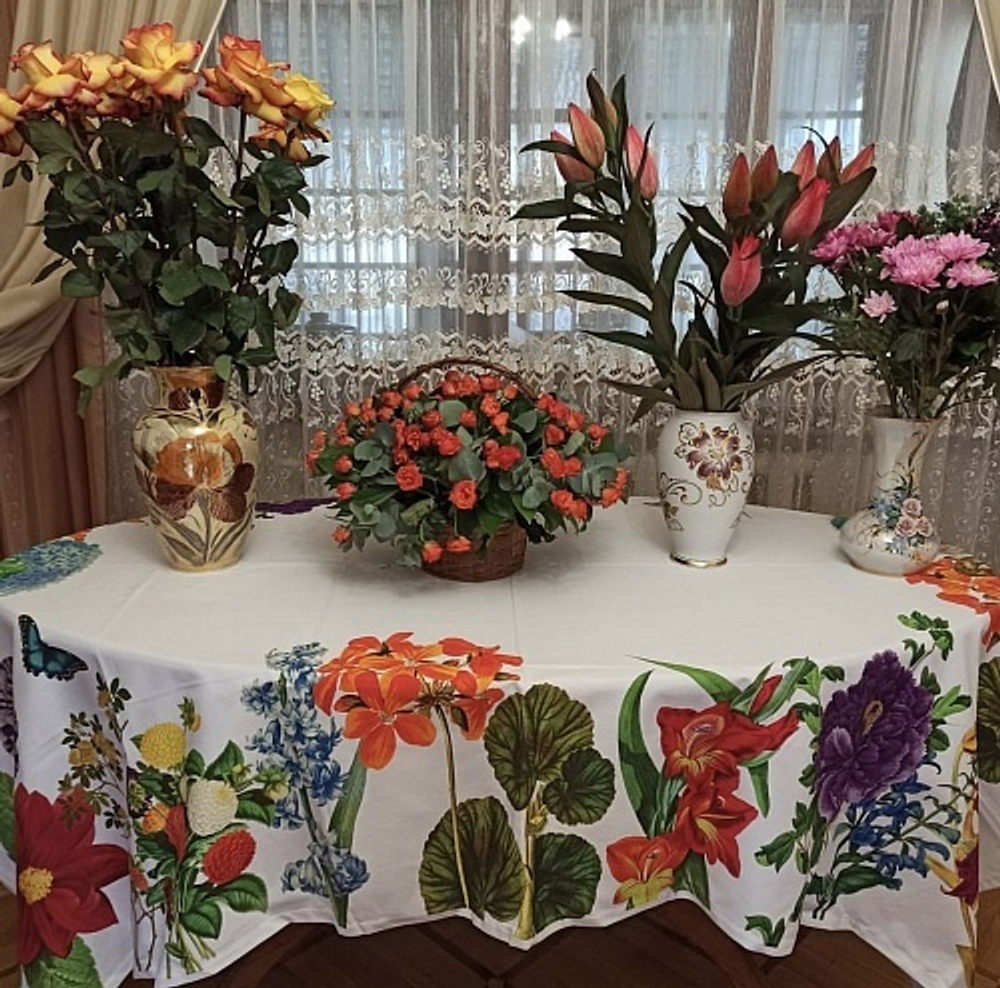 Скатерть 150х230 Palombella С1 Цветы