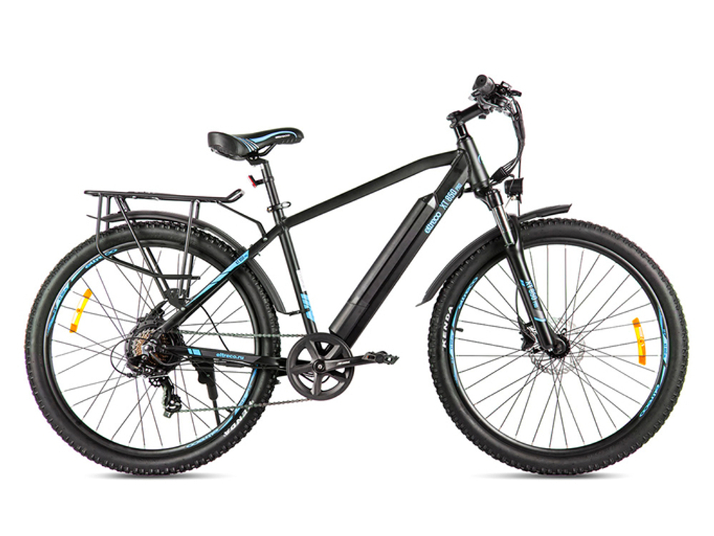 Электровелосипед Eltreco XT 850 Pro (серо-зеленый)
