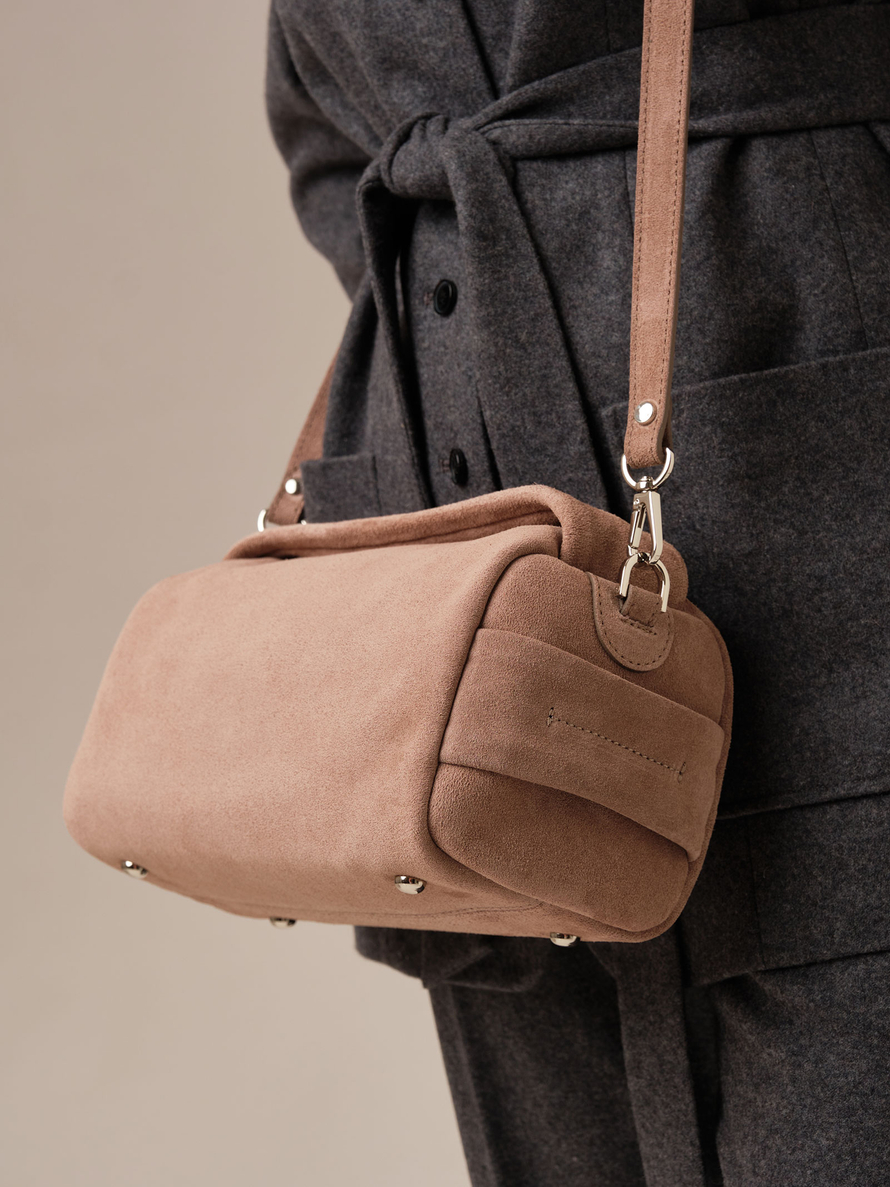 Замшевая сумка Solea DBR 31365 капучино
