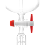 Воронка капельная цилиндрическая, 2000 мл, с компенсатором, шлиф 29/32-29/32, с PTFE краном