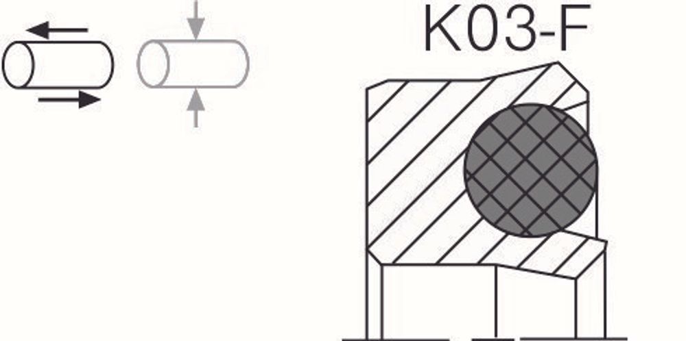 Уплотнение поршня K03-F аналог аксиос Aksios