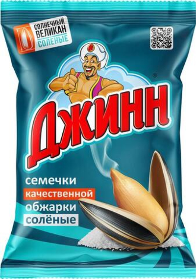 Семечки подсолнечника жареные соленые Солнечный Великан, Джинн, 300г