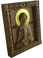 Освященная Икона Галина Святая Мученица резная из дуба