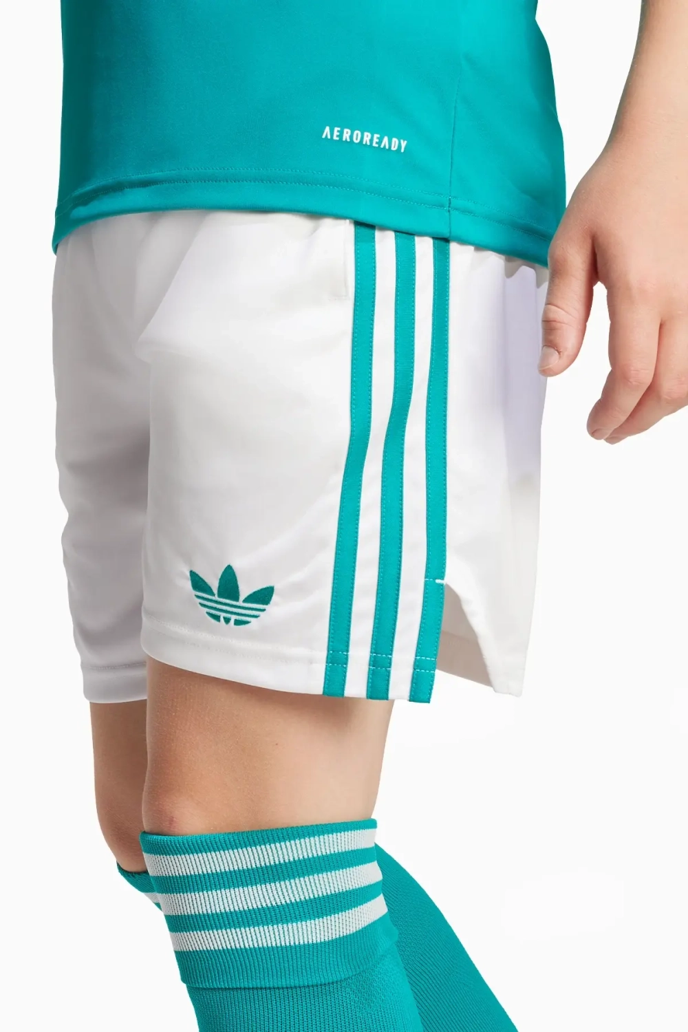 Шорты adidas Liverpool FC 25/26 3rd Junior - бирюзовый