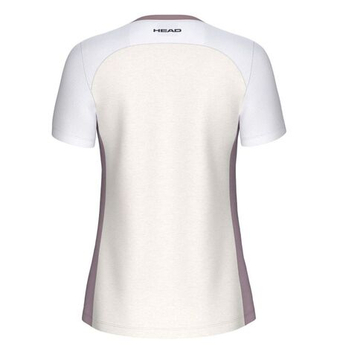 Женская теннисная футболка Head Play Tech - creamy