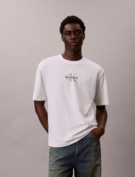 Футболка Calvin Klein Monologo Relaxed Tee Bright White