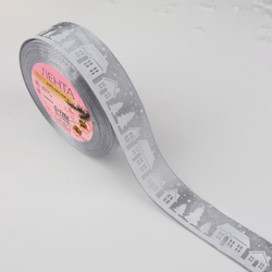 Атласная лента новогодняя 25 мм