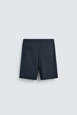 ZARA ТЕХНИЧЕСКИЕ ШОРТЫ RELAXED FIT, СИНИЙ