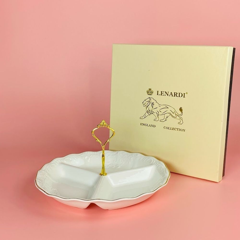 Lenardi 102-159 Менажница 28см АГАТА в под.уп.(х12)Фарфор