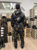 Костюм Горка 6 флис лайт / осень-зима / чёрный мультикам 1