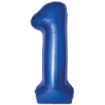 Шар фольгированный Цифра 1 101 см (Синий)