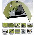 Палатка Tramp Lite Camp 4, артикул TLT-022.06, цвет Зеленый
