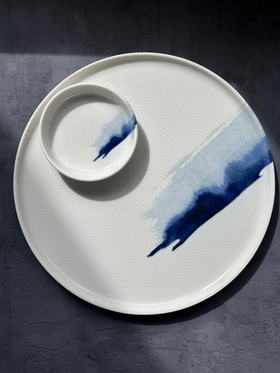 Тарелка d=280 мм. Блю Вэйв (BLWHYG28DZ)