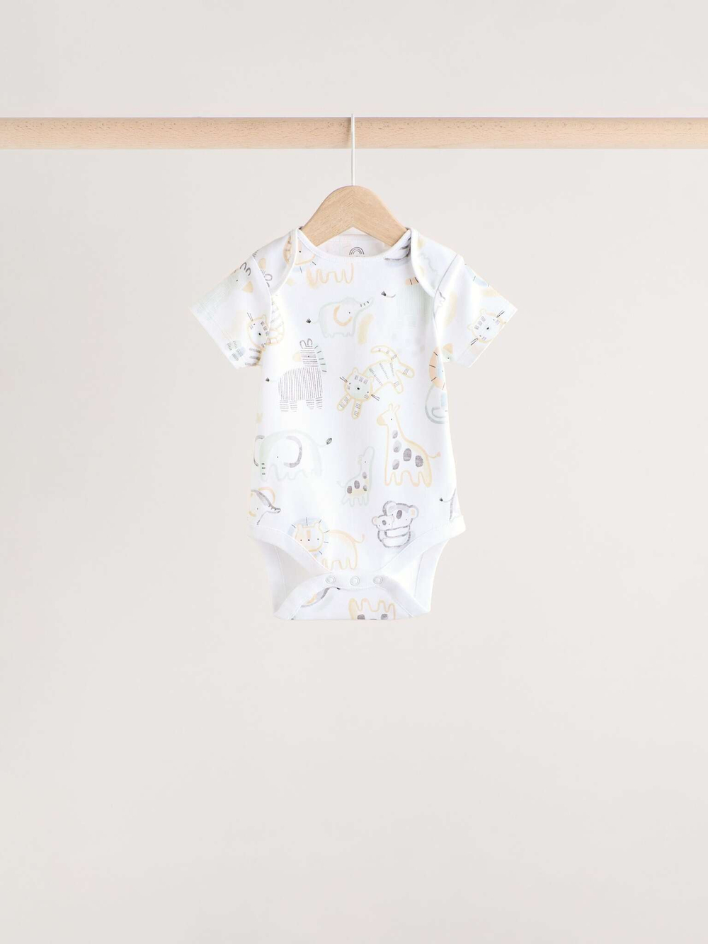 Боди с коротким рукавом для малышей Next E57-522, 5 шт., Белый