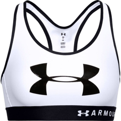 ТОП теннисный Under Armour Women's Armour Mid Keyhole Graphic Sports Bra - white