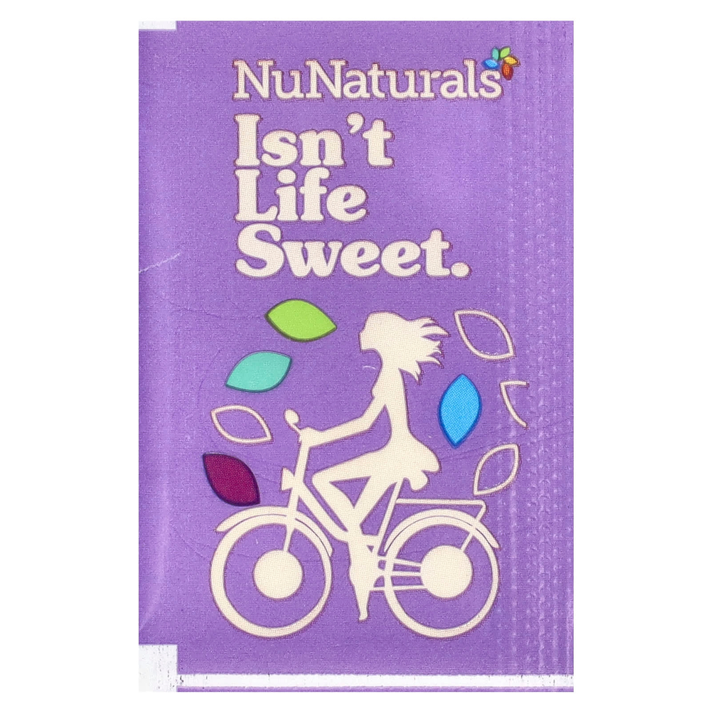 NuNaturals, NuStevia, белый порошок стевии, 100 пакетиков, 100 г (3,5 унции)