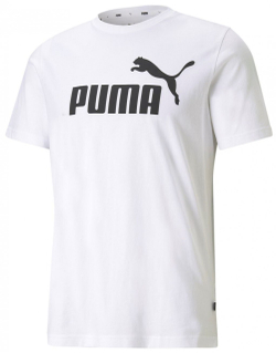 Мужская теннисная футболка Puma ESS Logo Tee - белый