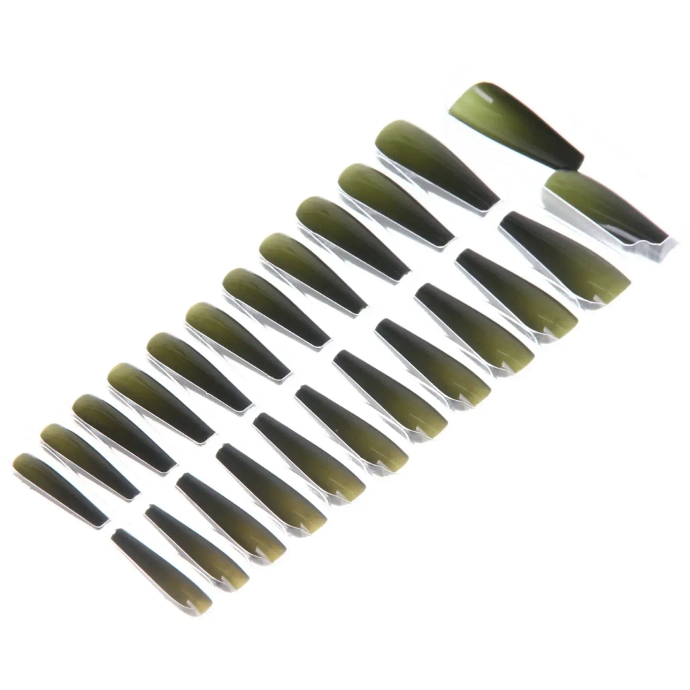 Ногти накладные на клеевых пластинах 24шт «ТЫПРЕКРАСНА!», цвет чернильные ночи, длина 3см