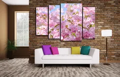 Модульная картина "Сакура. Цветение"