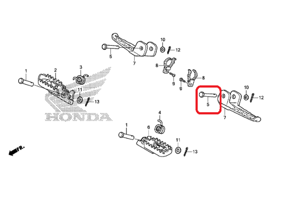 50639-KZZ-900.  PIN, STEP BAR