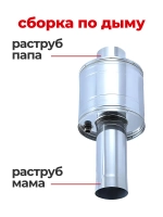 Бак теплообменник для бани 8 л, d115, AISI 439 0,5 мм