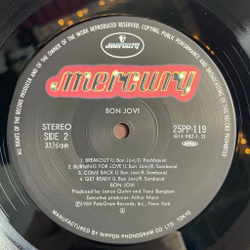 Винтажная виниловая пластинка LP Bon Jovi (Japan 1984) (Obi)
