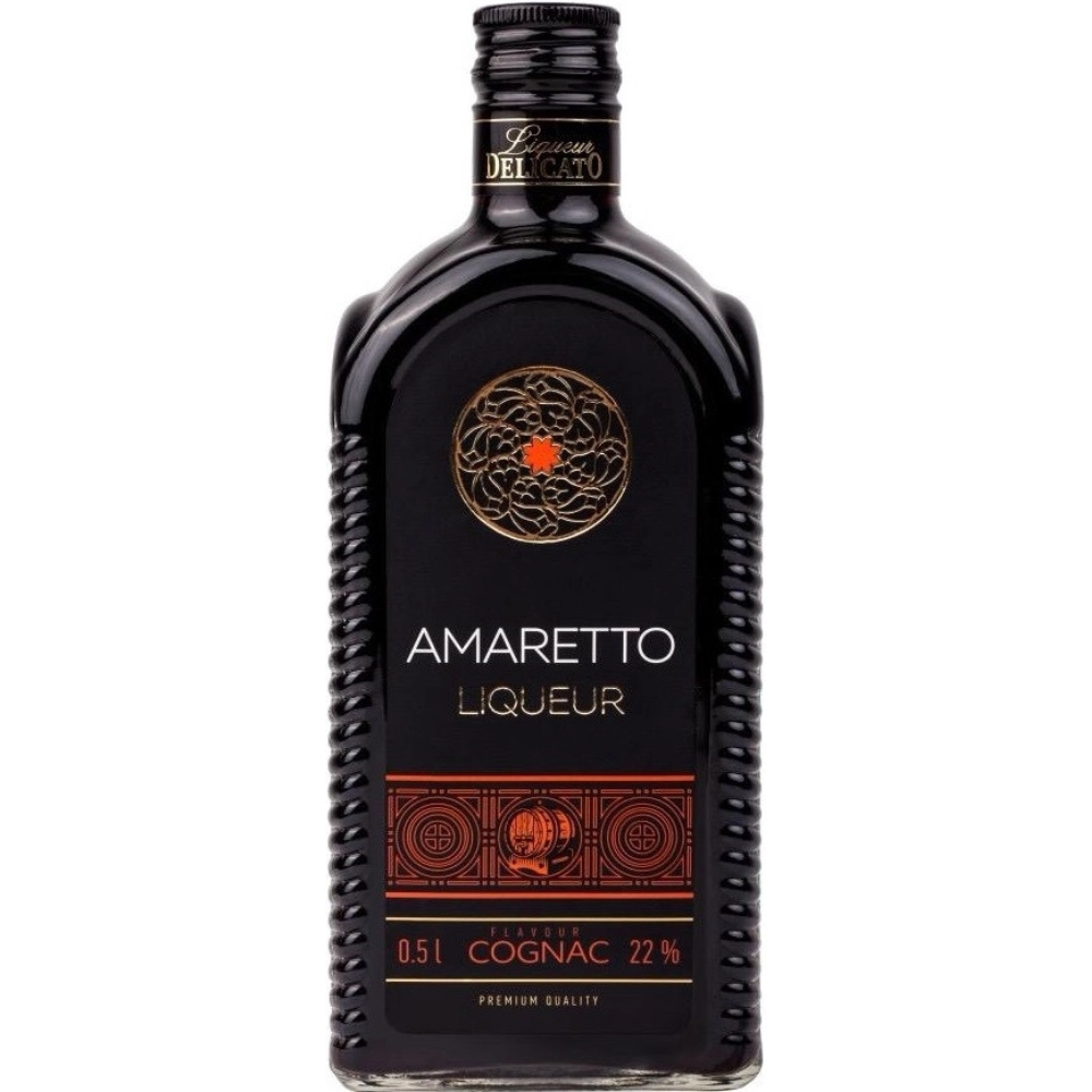 Ликер Amaretto со вкусом коньяка Бахус 0.5 л
