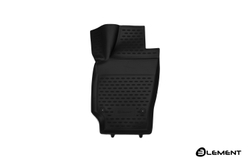 Коврик в салон для VOLKSWAGEN Polo (V, Vp) 2009-2020, передний левый, хэтчбек, 1 шт. (полиуретан) ELEMENT3D5128210KFL