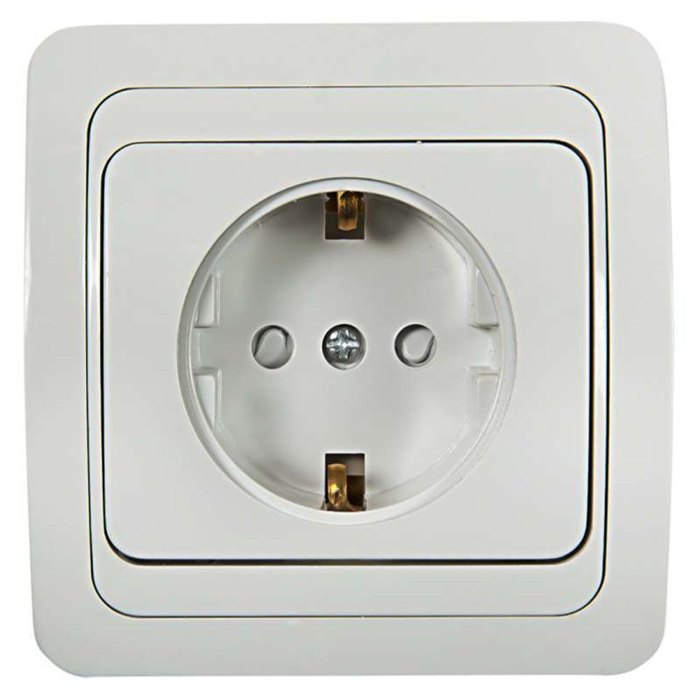 Розетка 1-м CLASSICO защ. шторки с заземл. 2028x бел. ASD / IN HOME 4690612000978 Розетка 1-м CLASSICO защ. шторки с заземл. 2028x бел. ASD / IN HOME 4690612000978