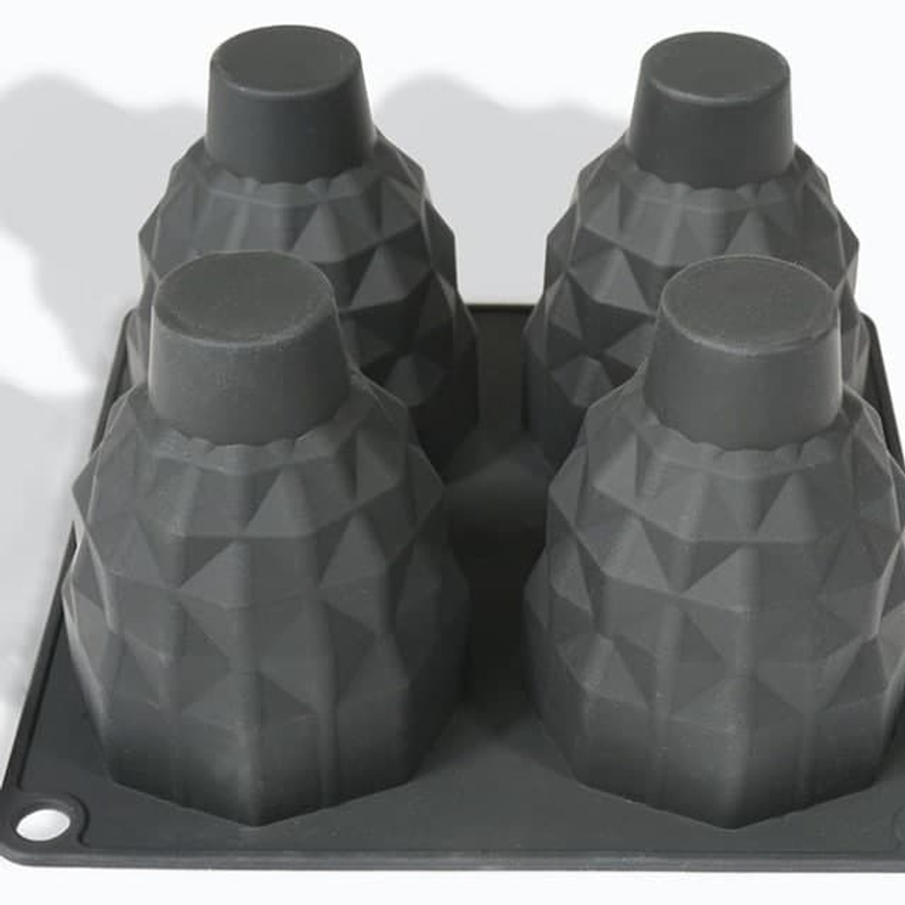 Силиконовая форма «Пирожное Ананас» SA413, Silico, Россия