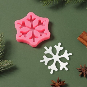Молд силиконовый «Снежинка», 8,58,51,5 см