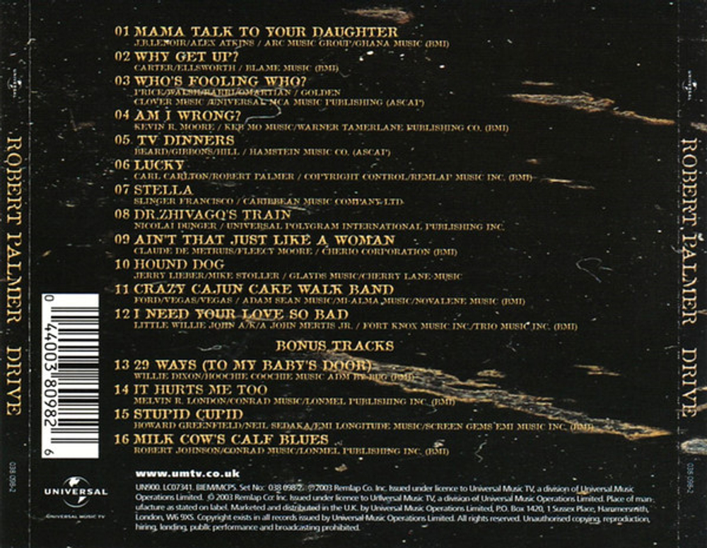 Robert Palmer / Drive (CD)