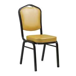 Стул Хит 25 мм, экокожа Комета Голд, тёмный орех