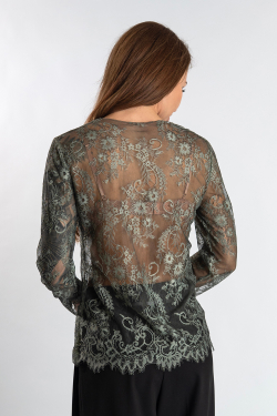 Кружевной лонгслив