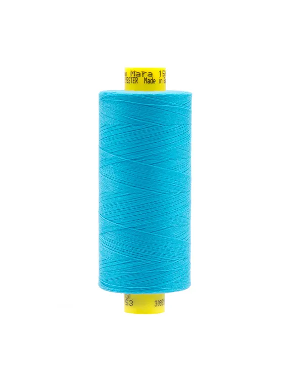 Нитки Guetermann MARA 150/1000 м, бирюза