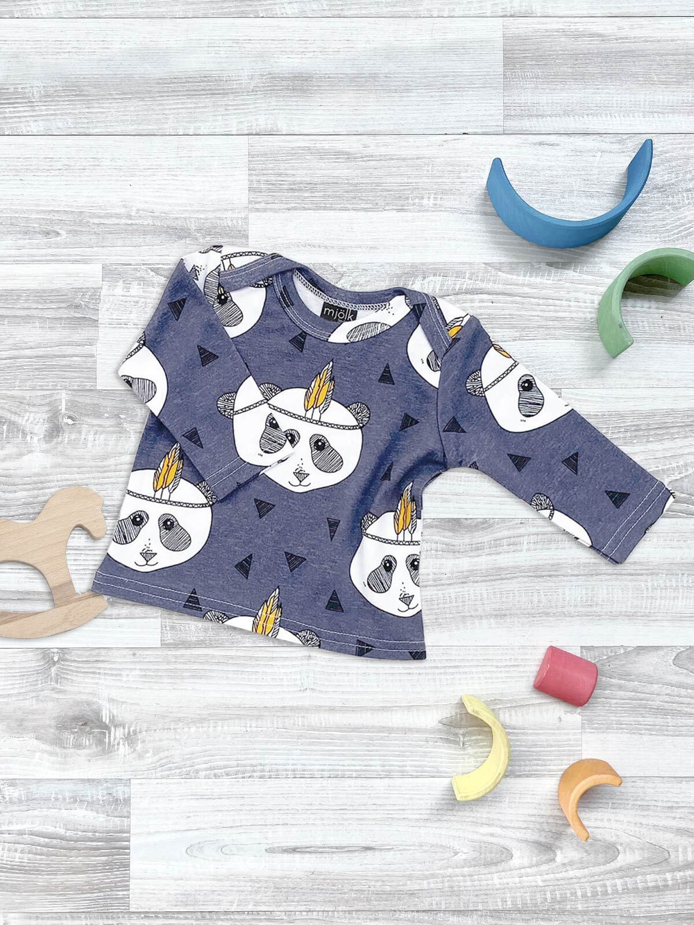 Футболка с длинным рукавом Mjölk Панды