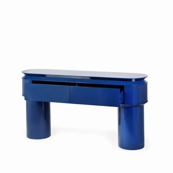 Консоль Salem 160х40 см, синий глянец