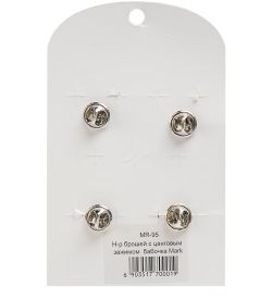 MR- 95 Н-р брошей с цанговым зажимом бабочка «Совушки» Mark Rita