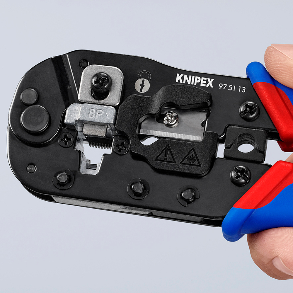 Инструмент для опрессовки штекеров типа Western KNIPEX 975113