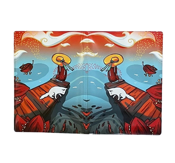 Обложка для транспортной карты "На берегу" увеличенная