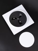 Вентиляционная решетка ДТНК 125х125 Черно-белый