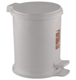 Ведро 7л с педалью (белый)
