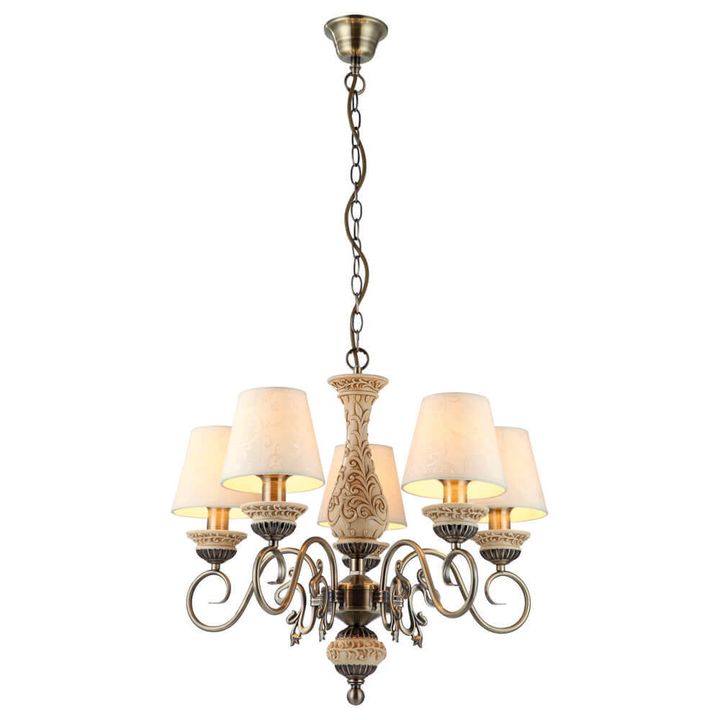 Подвесная люстра Arte Lamp Ivory A9070LM-5AB